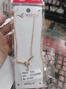 Meilyn Jewelry Kalung Fashion Titanium Gold 