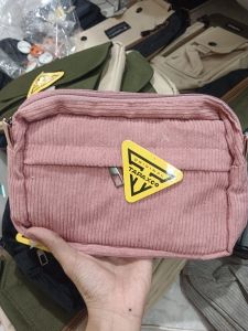 Tas Slempang Corduroy Marsha/ Pink 