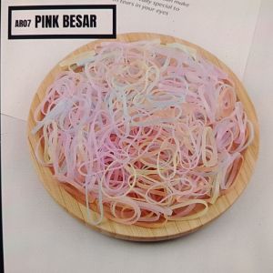 Ikat Rambut Karet Jepang Pink Besar
