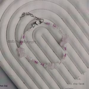 Gelang Manik Manik Pinky Kombinasi Mote