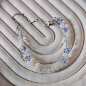 Gelang Manik Bulat Sembur Blue