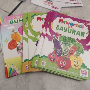 Buku Mewarnai Anak MT Sayur Buah