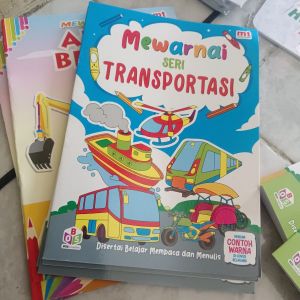 Buku Mewarnai Anak MT Transportasi 