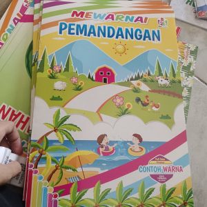 Buku Mewarnai Anak BOS Buah Sayur