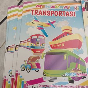 Buku Mewarnai Anak BOS Transportasi 