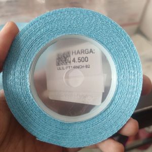 Pita Satin 1/4 Inch Biru