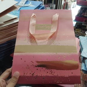 Paperbag Thankyou Gold Pink/ M