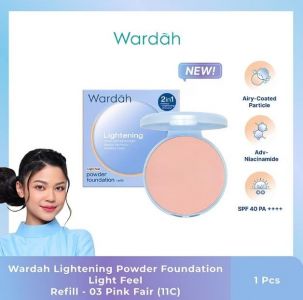 Wardah Lightening Powder Foundation Refill No.03 Pink Fair