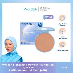 Wardah Lightening Powder Foundation Refill No.04 Neutral Sand