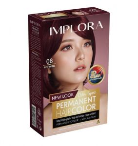 Implora Permanent Hair Color No.08 Redwine 230ml + 10ml