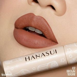Hanasui Mattedorable Lip Cream Boba Edition No.02 Brown Sugar