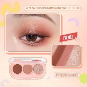 Pinkflash 3 Pan Eyeshadow Palette E23 No.RD02