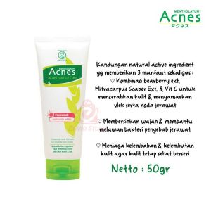 Acnes Complete White Face Wash 50gr