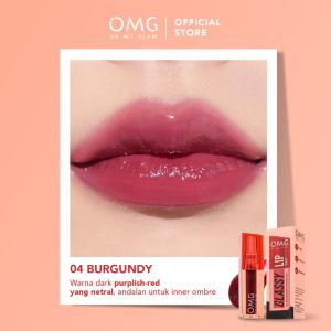 OMG Glassy Lip Tint No.04 Burgundy