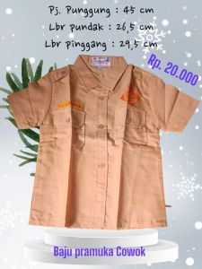Baju pramuka cowok penjahit Harapan