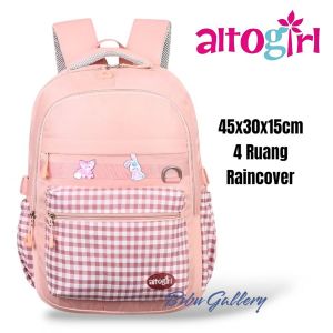Tas Ransel Backpack Sekolah Anak Perempuan Alto Girl Original Plaid 73110