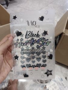 Vio Black Heart Star 36 Patch