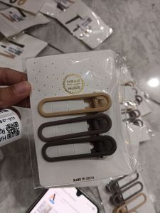 Jepit Rambut Geometri Bulat