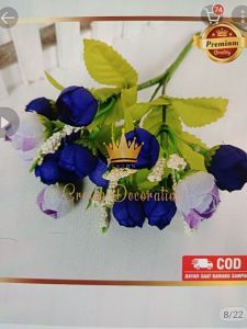 Ranumculus Mini Artificial/ Biru 