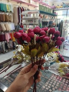 Ranumculus Mini Artificial/ Maroon