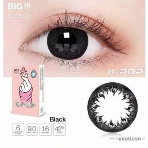 K-Pop Softlens Normal By Exoticon - Black - 16mm