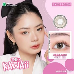 Kawaii Softlens Normal By Exoticon - Harajuku Brown - 14.5mm 