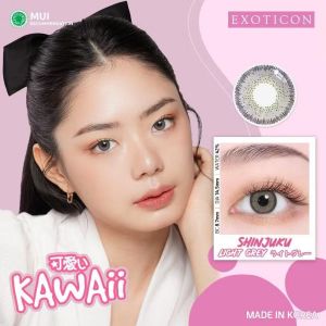 Kawaii Softlens Normal By Exoticon - Shinjuku Light Grey - 14.5mm 