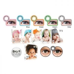 Ice N8 Big Eyes Softlens Normal - Hazel - 16mm