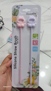 Kandila silicon straw brush