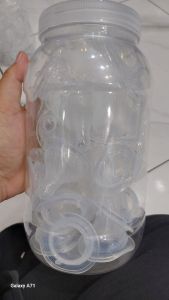 Karet dot wide neck toples B
