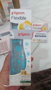 Botol pigeon clear blue 240ml free 1 nipple
