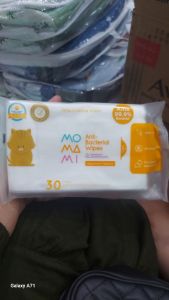 Momami antibacterial wipes 30s