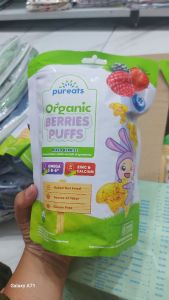 Pureats organic berries puffs