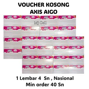 Voucher kosong axis