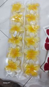Jepit kamboja kuning