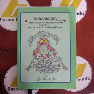 Buku Salinan Lontar Sunarigama Sundarigama Indik Rerahinan Gama Bali Agama Hindu Mangku Yasa
