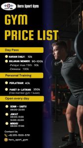 2. Gym Member Pelajar