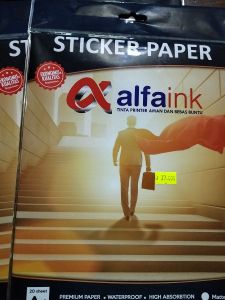 STICKER PAPER alfaink