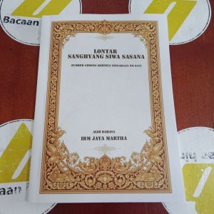 Buku Alih Bahasa Lontar Sanghyang Siwa Sasana Agama Hindu IBM Jayamartha