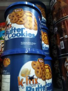 Kfox butter cookies karton