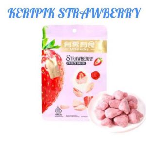 keripik buah strawberry