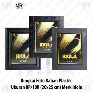 Bingkai Foto Plastik Hitam merk IDOLA