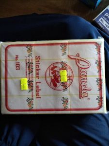 Label Undangan corak bunga