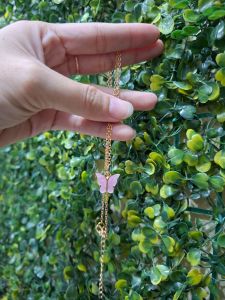 Kalung Kupu Kupu - Ungu