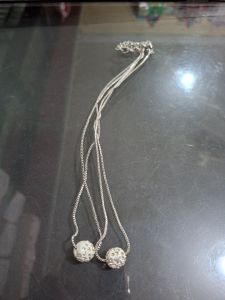 Kalung Silver Bulat