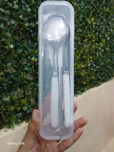 Alat Makan Set Hello Kitty Putih