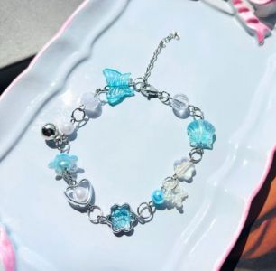 Gelang Manik Manik - Butterfly and Sea Blue