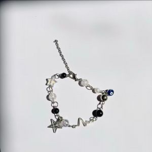 Gelang Manik Manik - Star dan Manik Manik Hitam