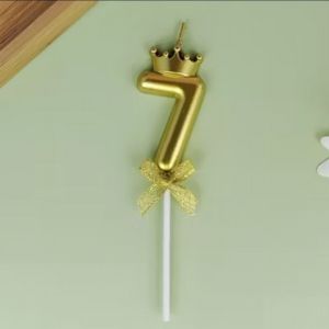Lilin Angka Ulang Tahun Pita Gold - 7