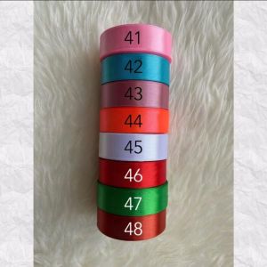 Sakura - Pita Satin 1 Inch - 2,5cm 25 Yard - Merah